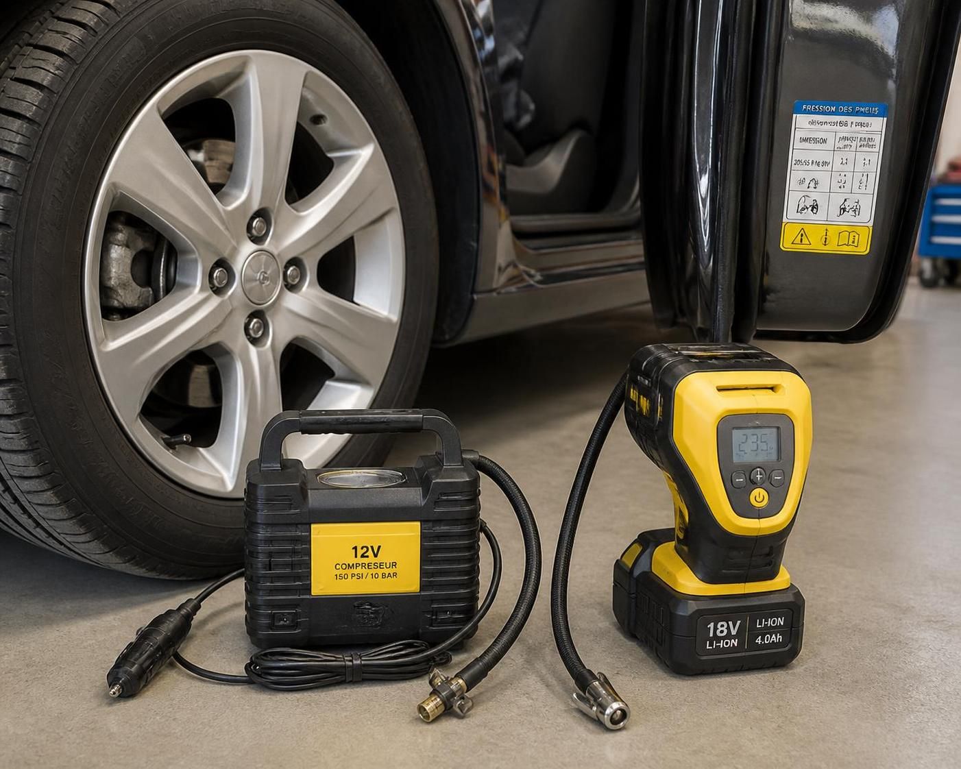découvrez notre guide complet sur les compresseurs de voiture 12v pour gonfler vos pneus, entretenir la climatisation et comparer les prix des meilleurs modèles du marché.